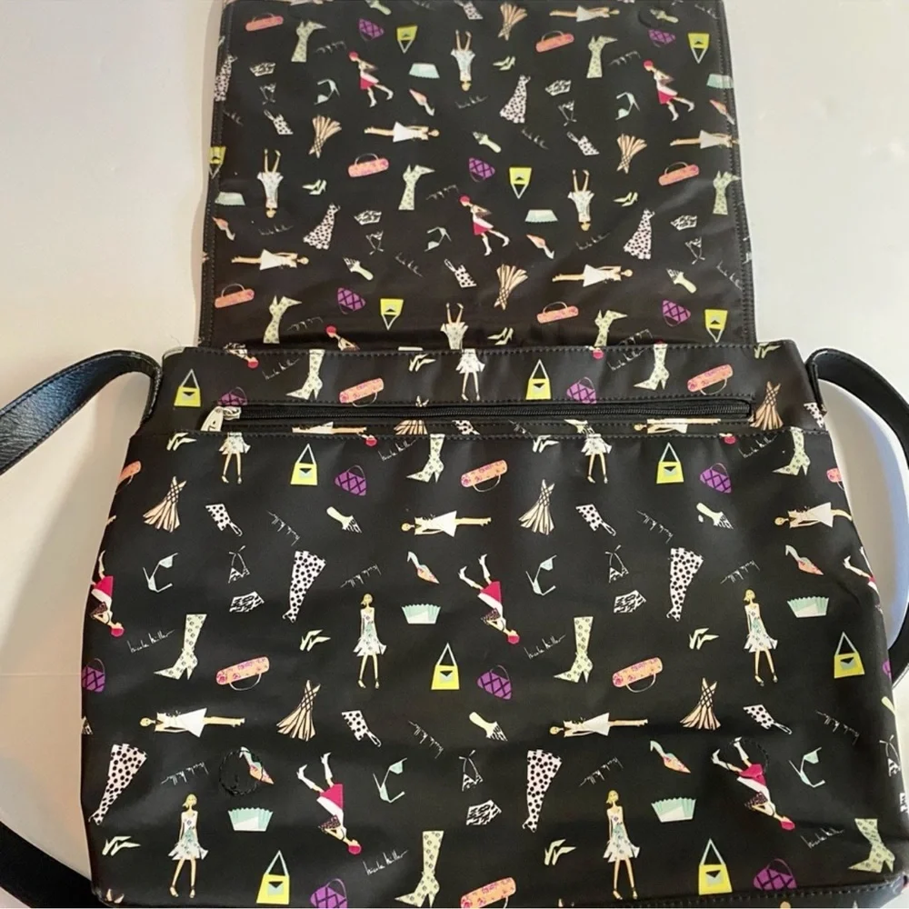 Y2K Nicole Miller Nylon cute fashion theme laptop/messenger bag.